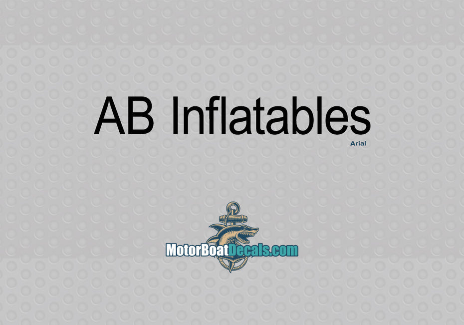 AB Inflatables Manufacturer Style Decal