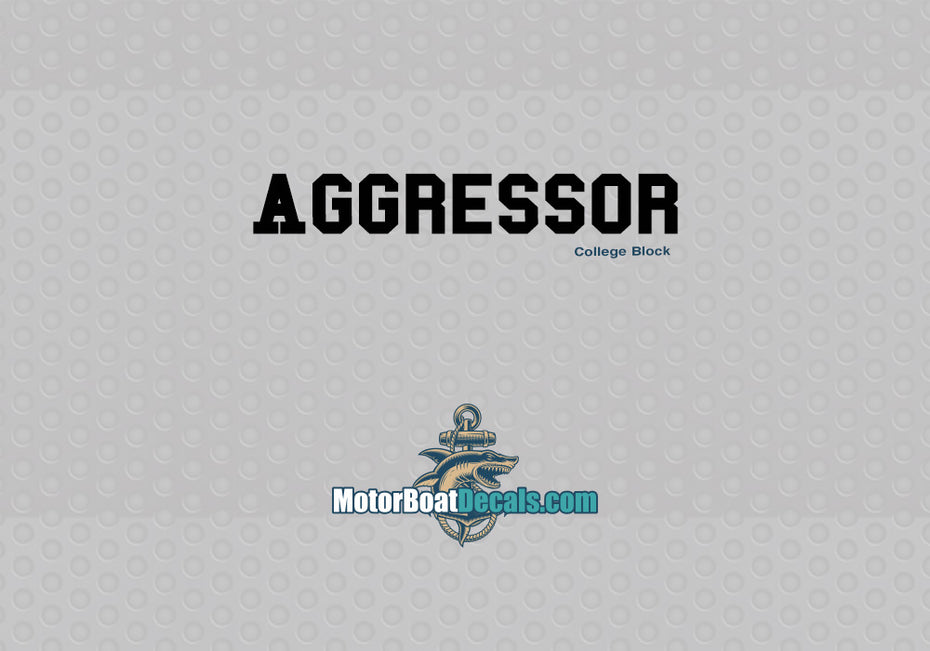 Aggressor Manufacturer Style Decal
