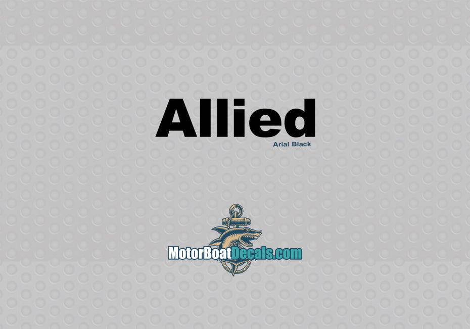 Allied Manufacturer Style Decal