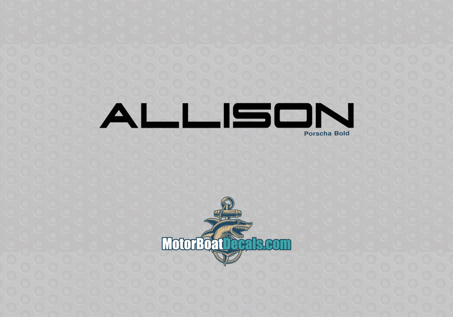 Allison Manufacturer Style Decal