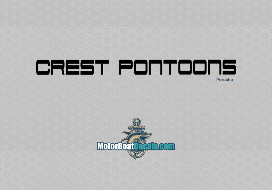Crest Pontoons Manufacturer Style Decal