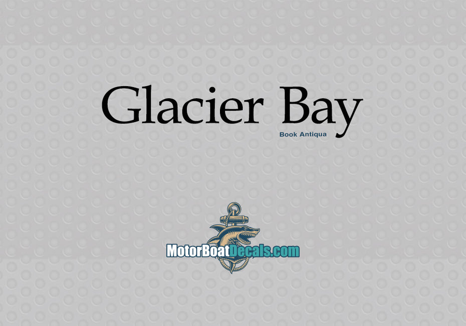 Glacier Bay Manufacturer Style Decal