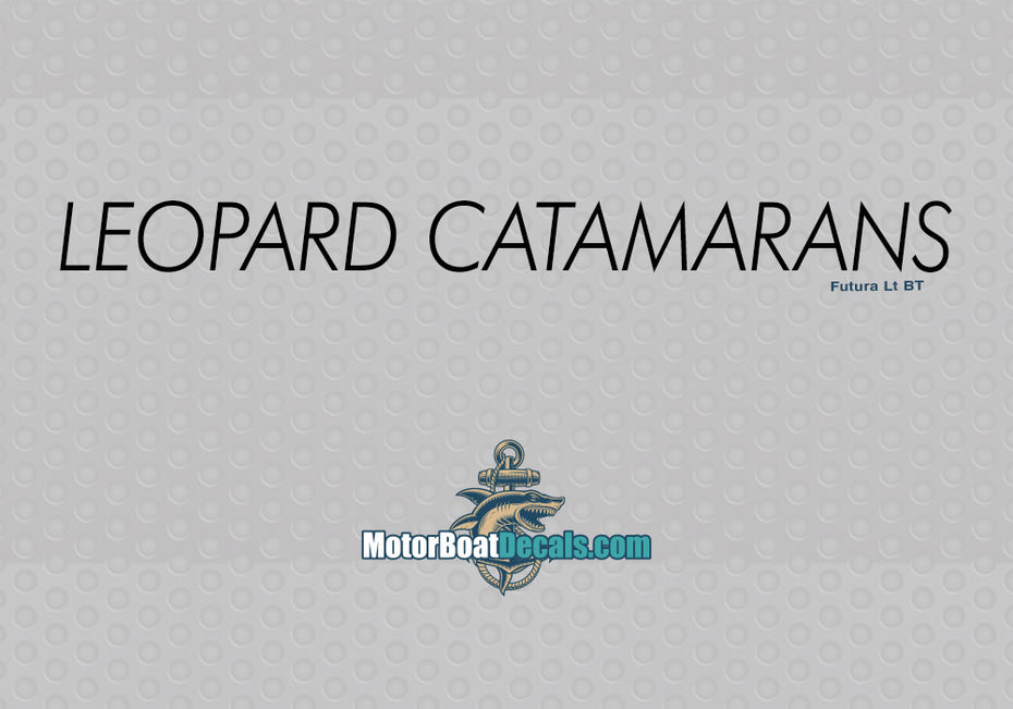 Leopard Catamarans Manufacturer Style Decal