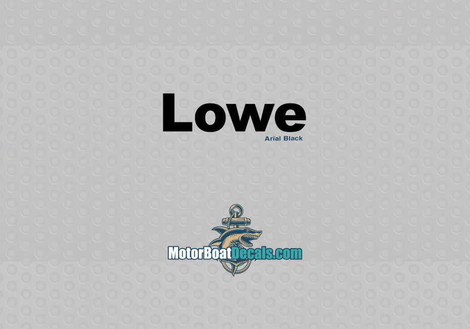 Lowe Manufacturer Style Decal