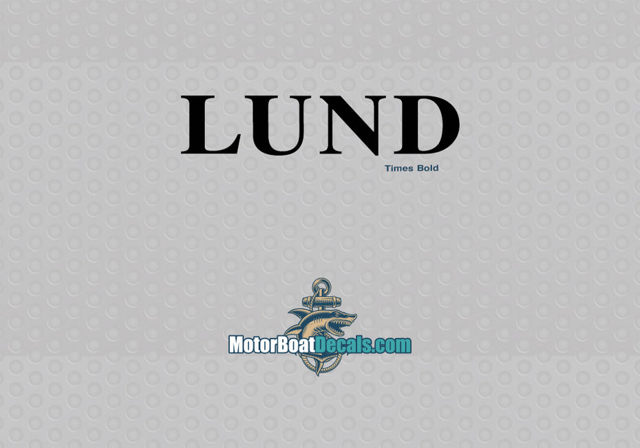 Lund Manufacturer Style Decal