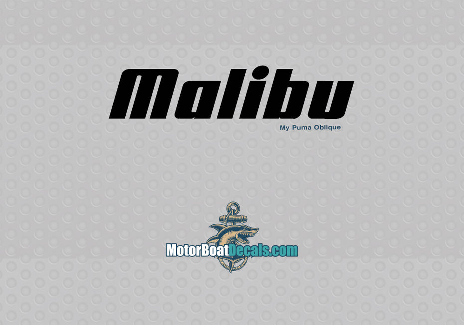 Malibu Manufacturer Style Decal