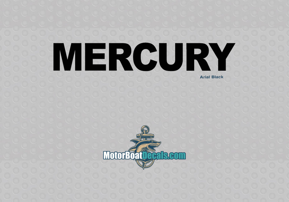 Mercury Manufacturer Style Decal