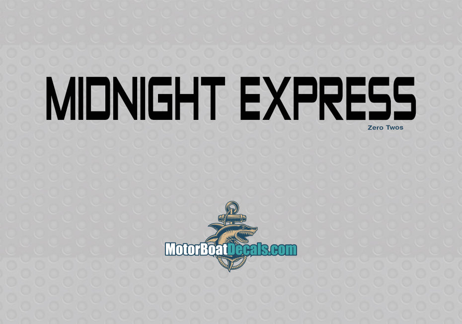 Midnight Express Manufacturer Style Decal
