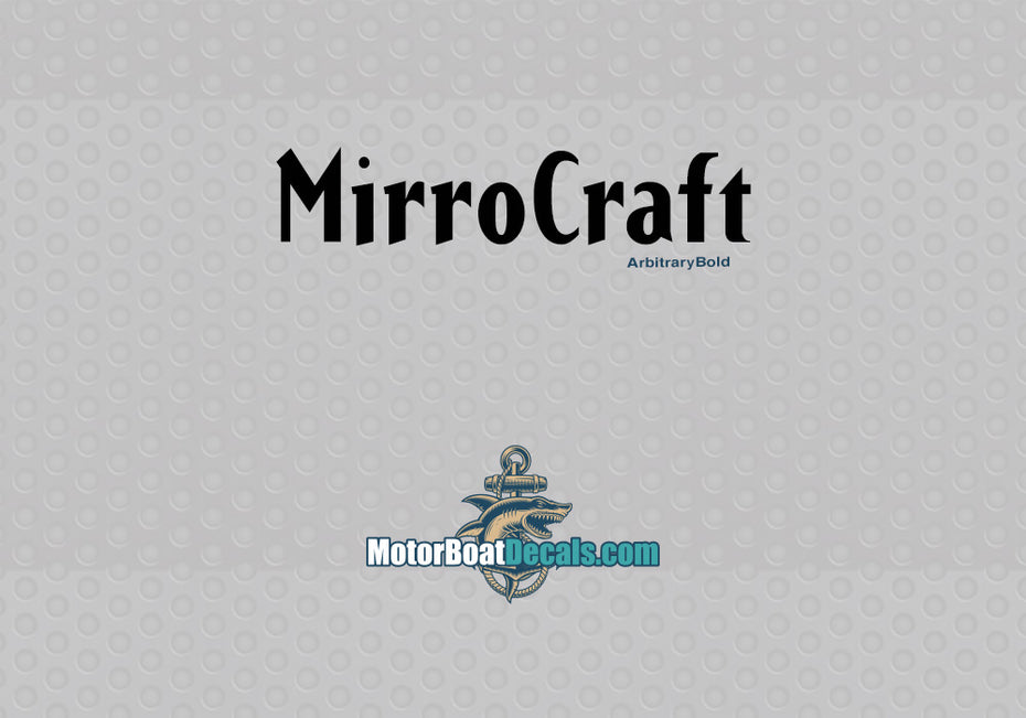 MirroCraft Manufacturer Style Decal
