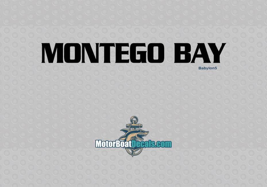 Montego Bay Manufacturer Style Decal