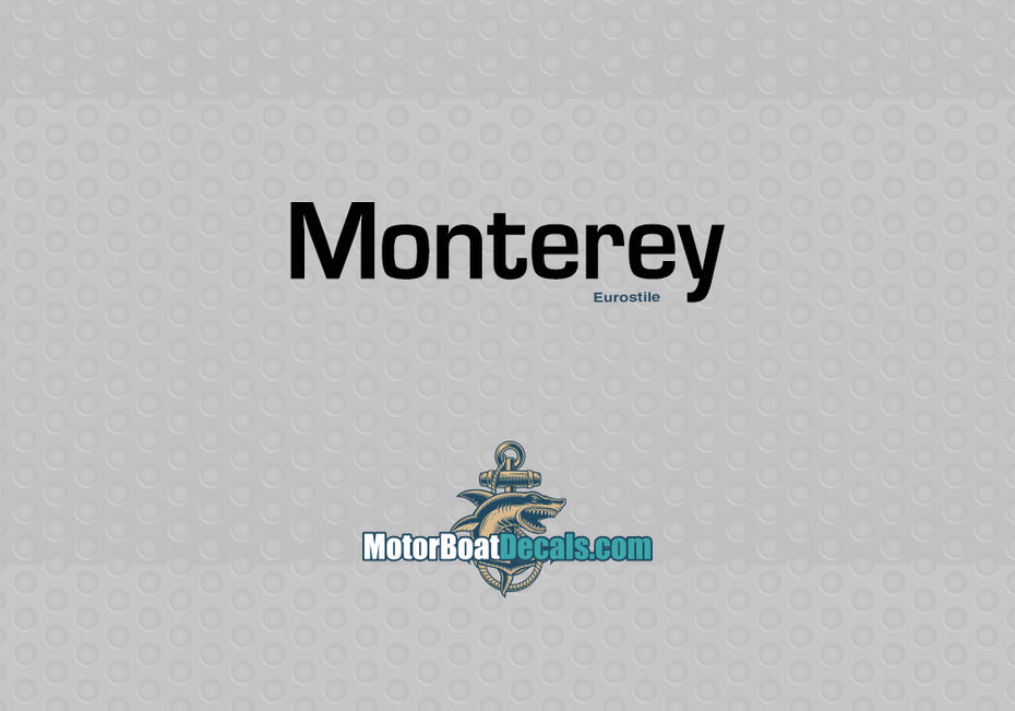 Monterey Manufacturer Style Decal