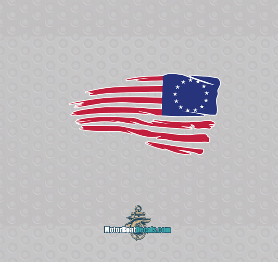 Confederate Flag Left Facing Decal