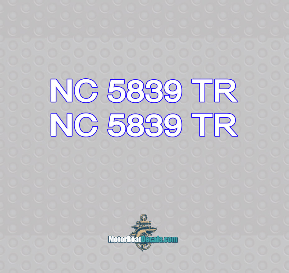 Helvetica 2 Color Registration Numbers