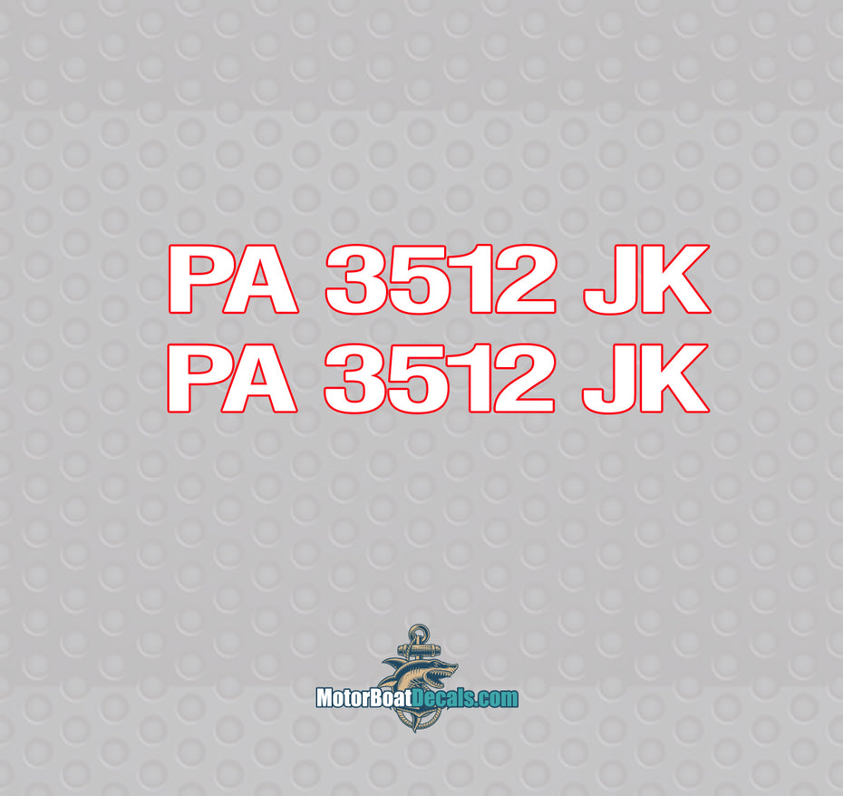 Swiss721 2 Color Registration Numbers