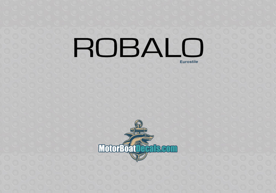 Robalo Manufacturer Style Decal