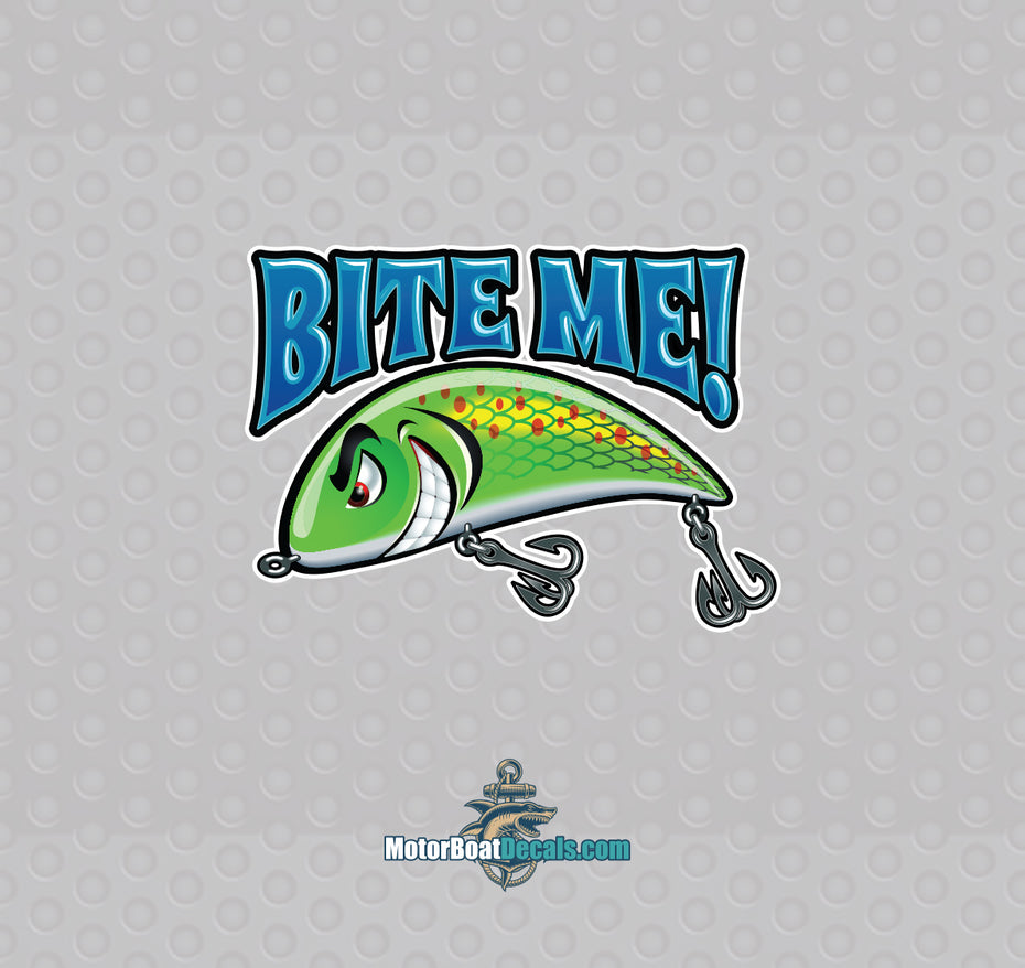 Bite Me Lure Decal