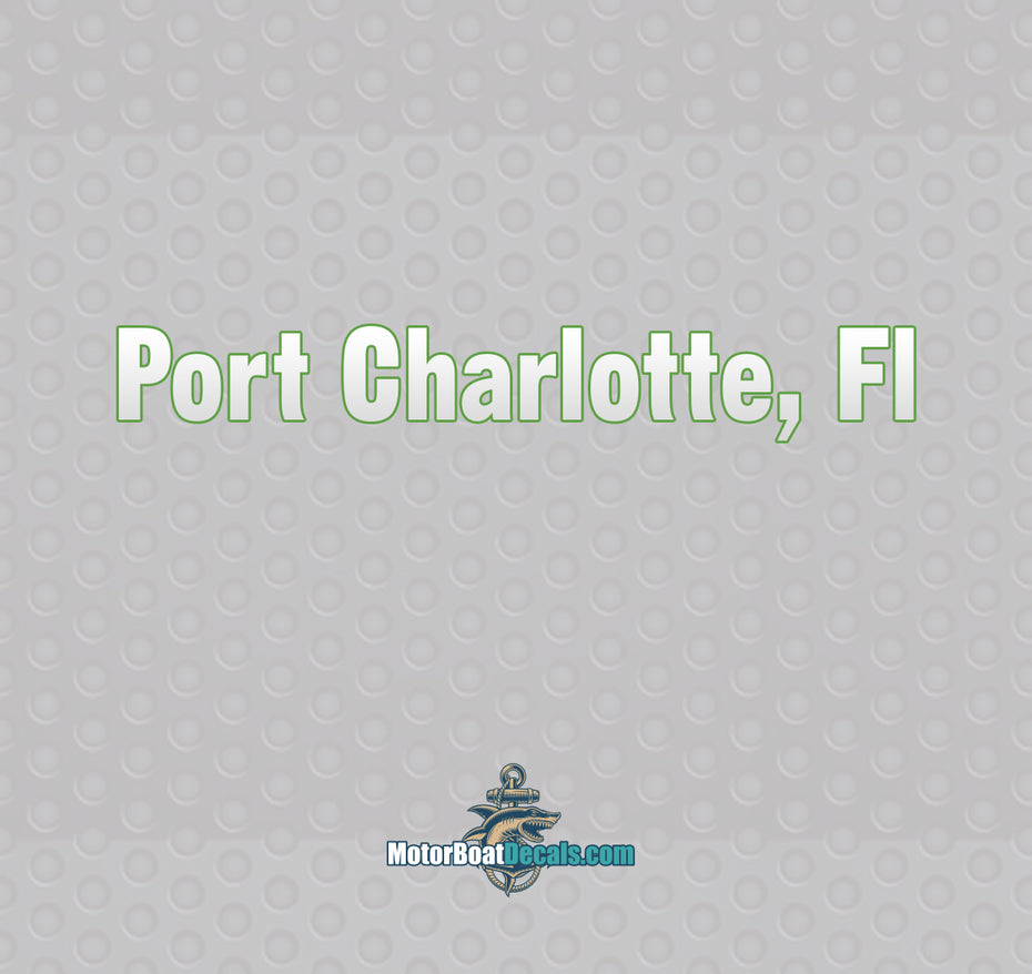 Gothic 13 2 Color Hailing Port Decal