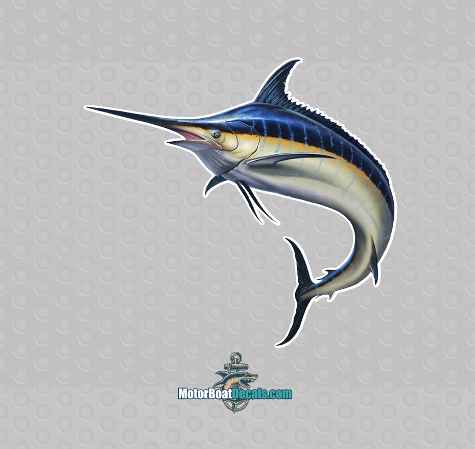 Marlin Left Facing Decal