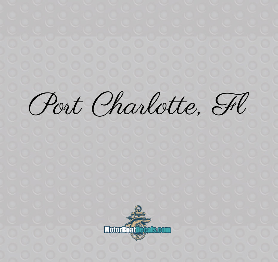 Parisienne 1 Color Hailing Port Decal