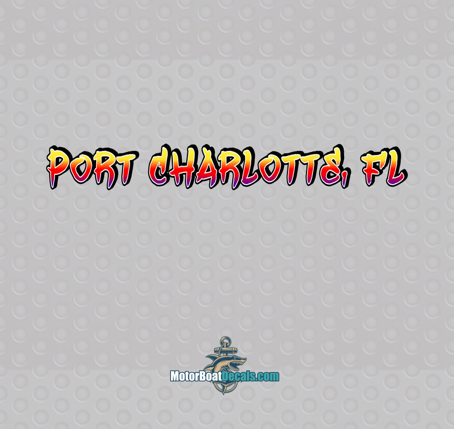 Tropical Hailing Port Decal