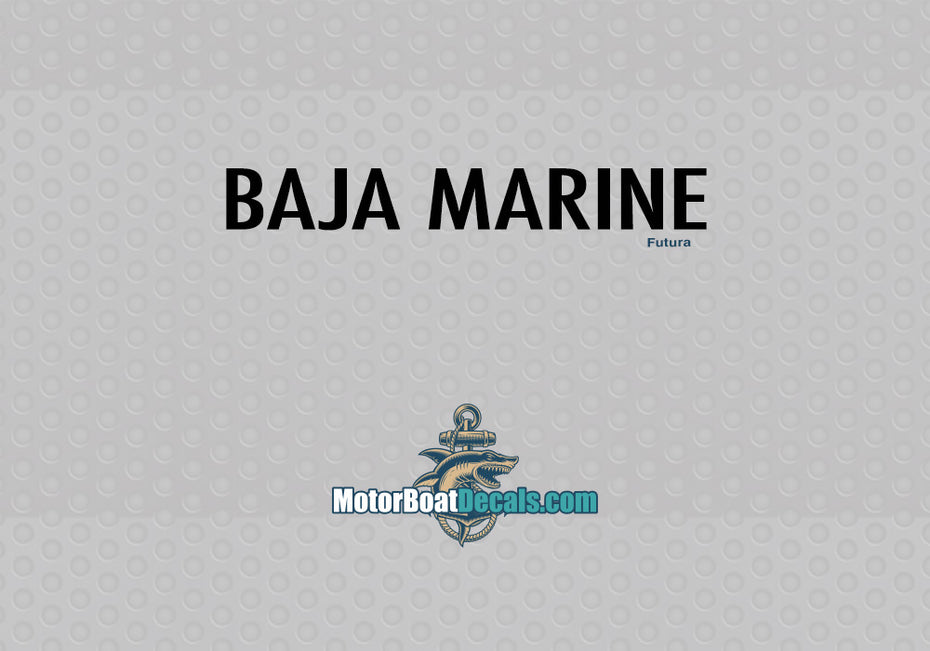 Baja Marine Manufacturer Style Decal