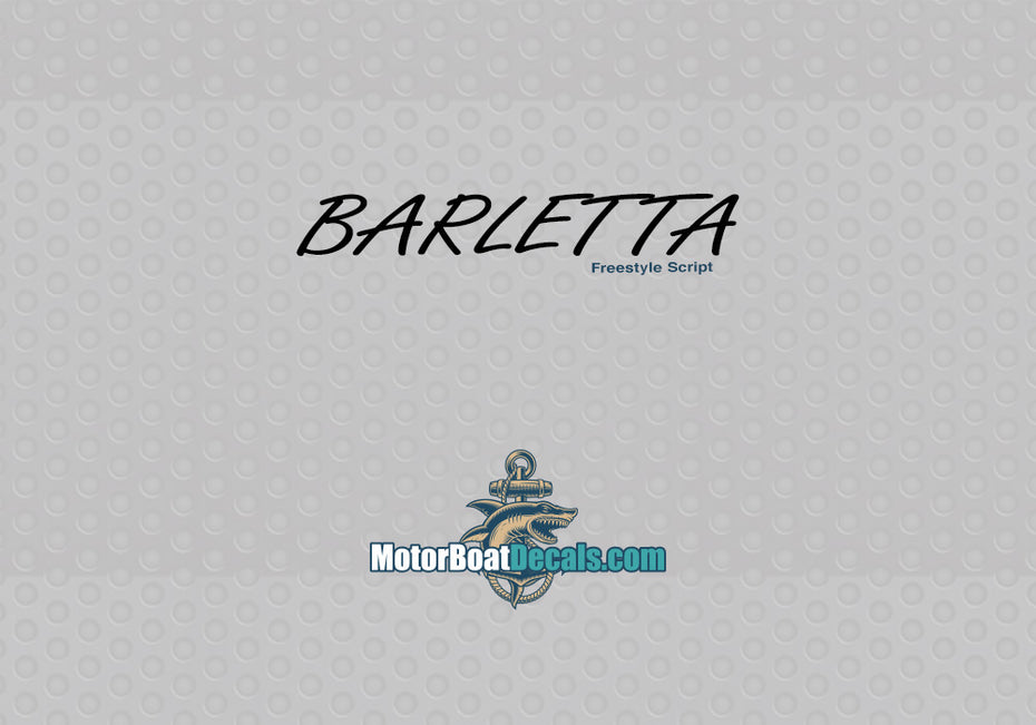 Barletta Manufacturer Style Decal