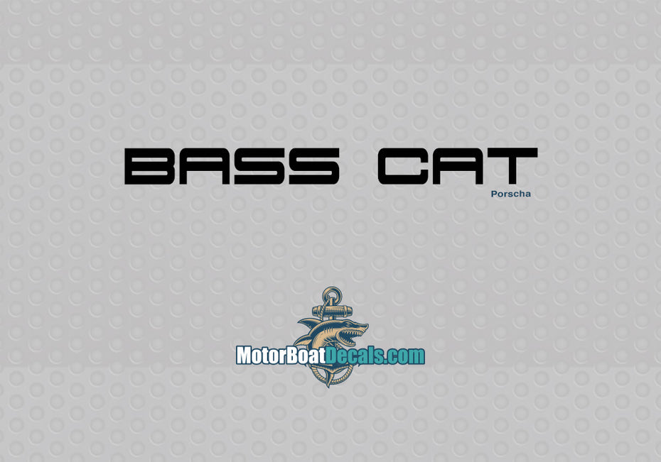 Bass Cat Manufacturer Style Decal