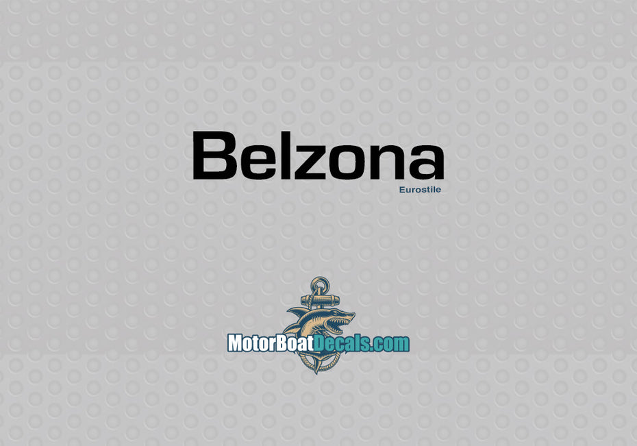 Belzona Manufacturer Style Decal