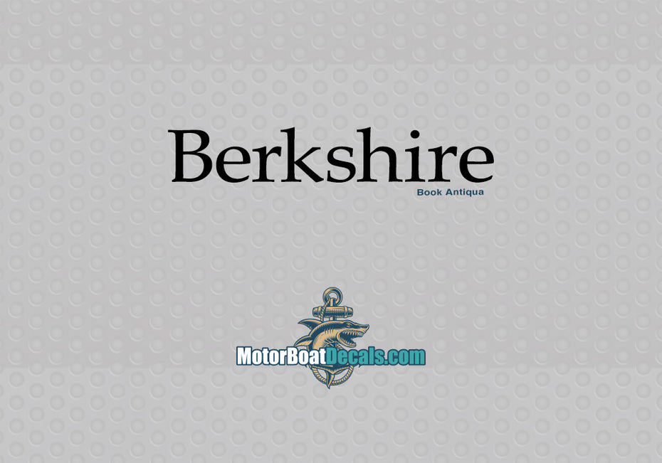 Berkshire Manufacturer Style Decal