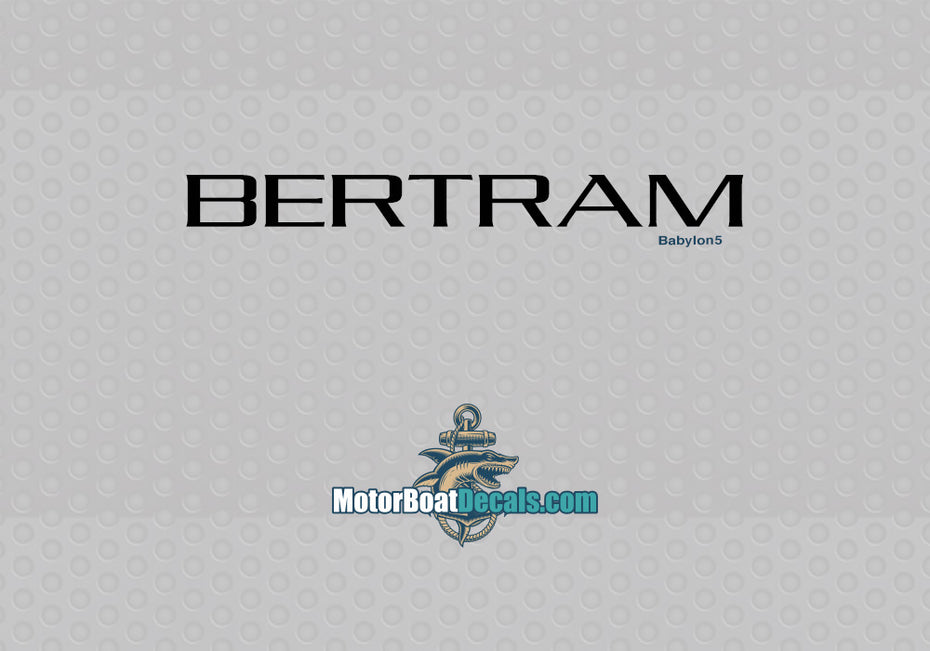 Bertram Manufacturer Style Decal