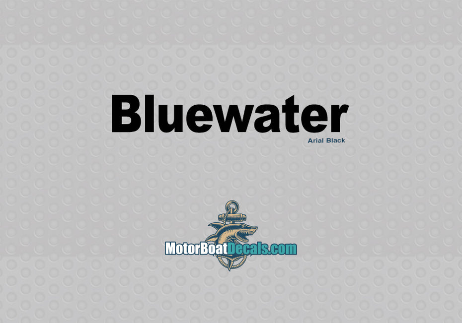 Bluewater Manufacturer Style Decal