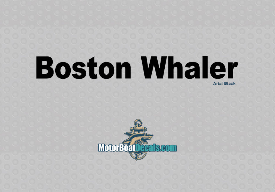 Boston Whaler Manufacturer Style Decal