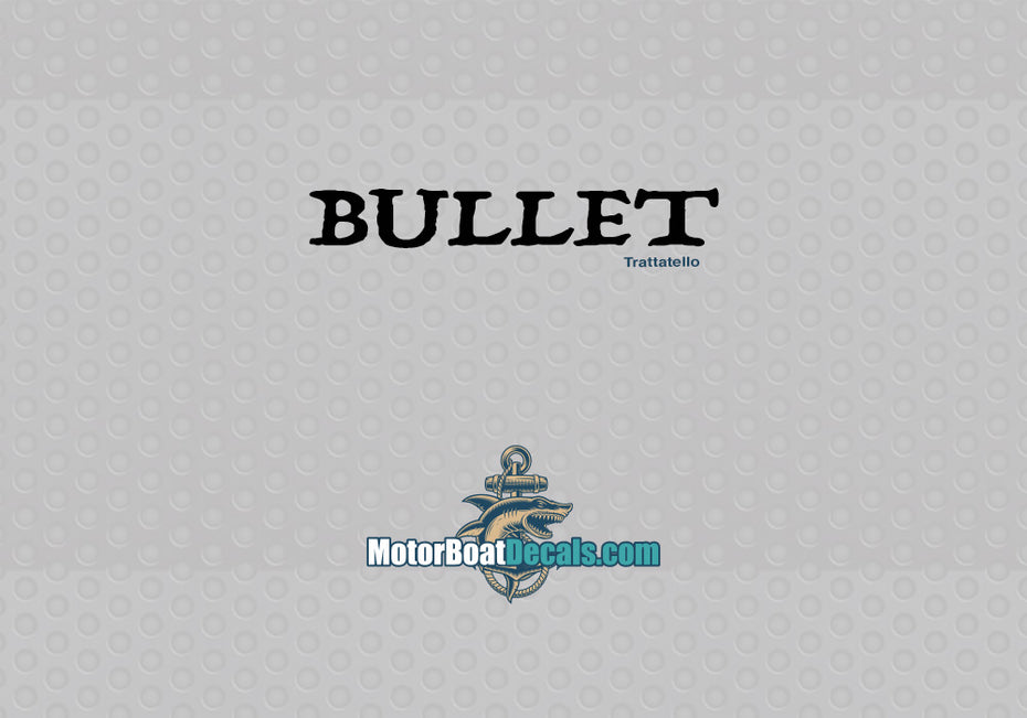 Bullet Manufacturer Style Decal