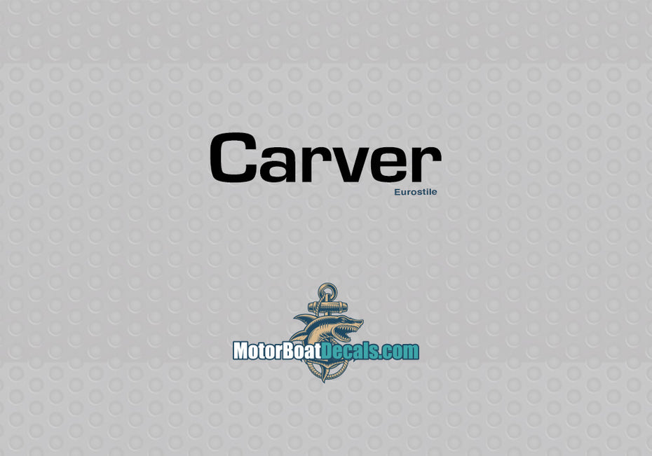 Carver Manufacturer Style Decal