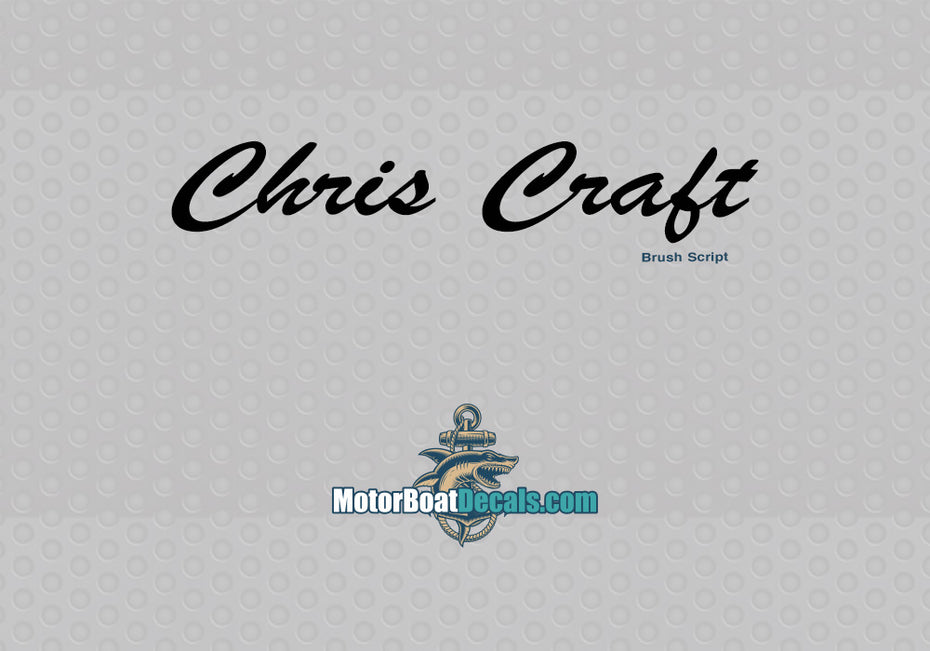 Chris Craft Manufacturer Style Decal