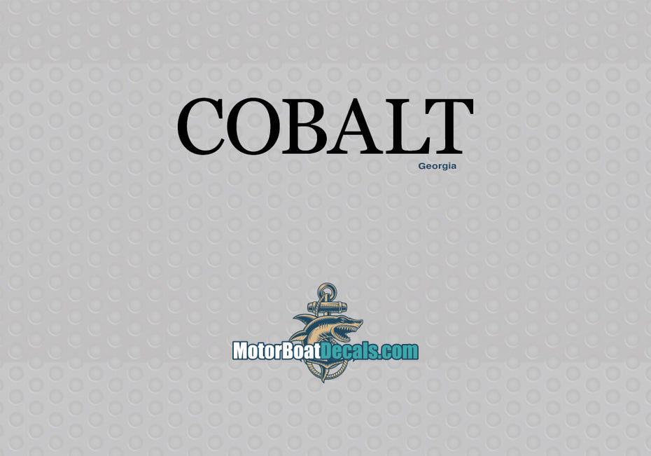 Cobalt Manufacturer Style Decal