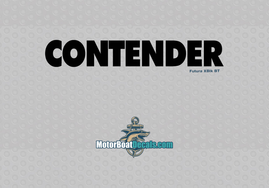 Contender Manufacturer Style Decal