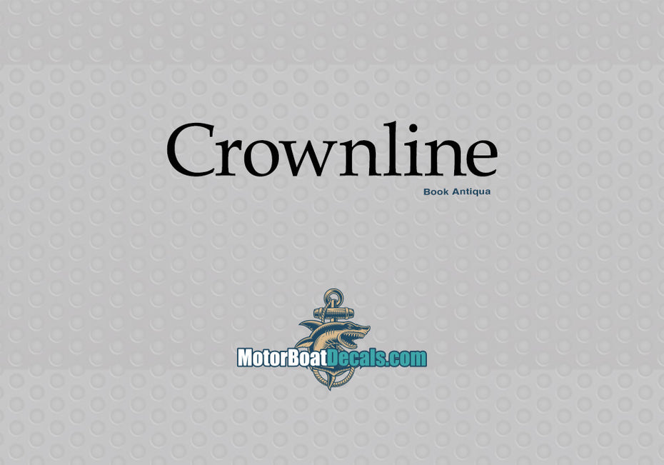 Crownline Manufacturer Style Decal