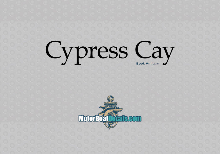 Cypress Manufacturer Style Decal