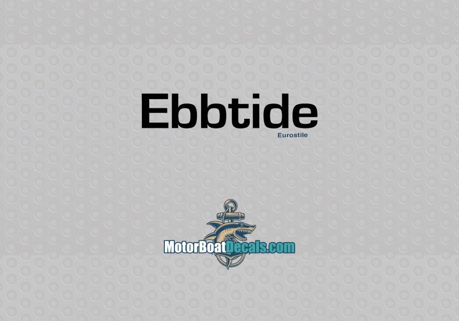 Ebbtide Manufacturer Style Decal