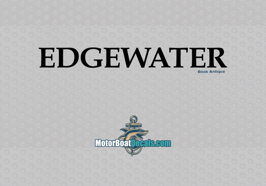 Edgewater Manufacturer Style Decal