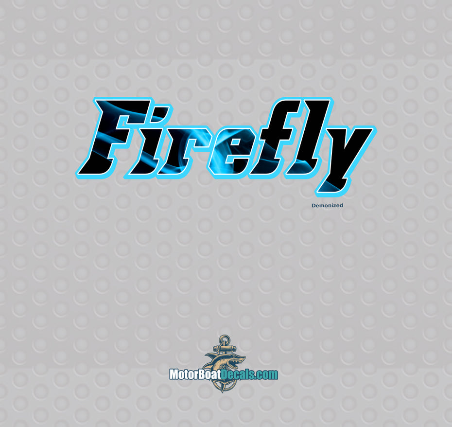 Firefly Boat Name Decal