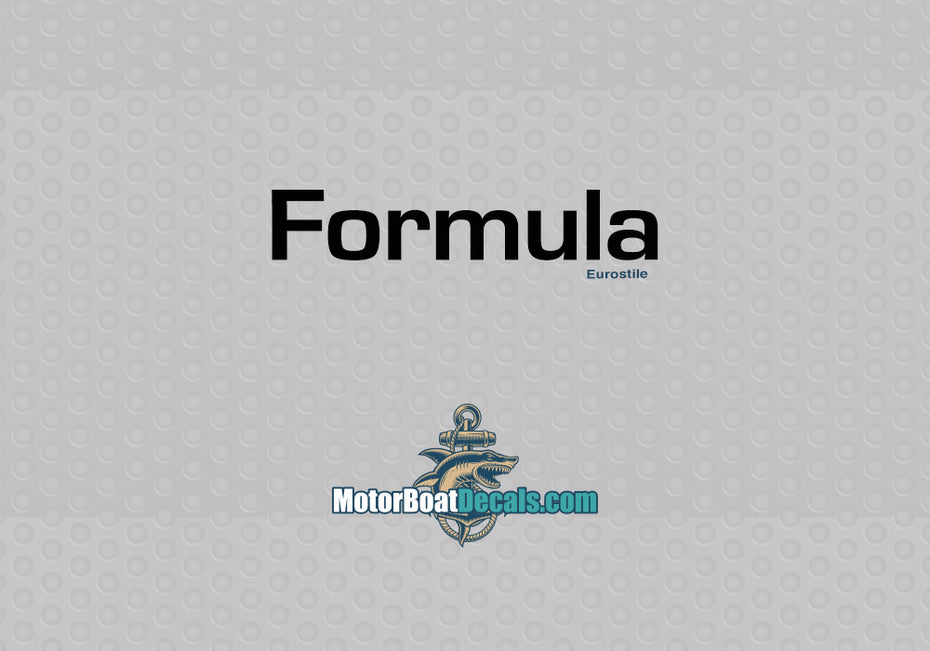 Formula Manufacturer Style Decal