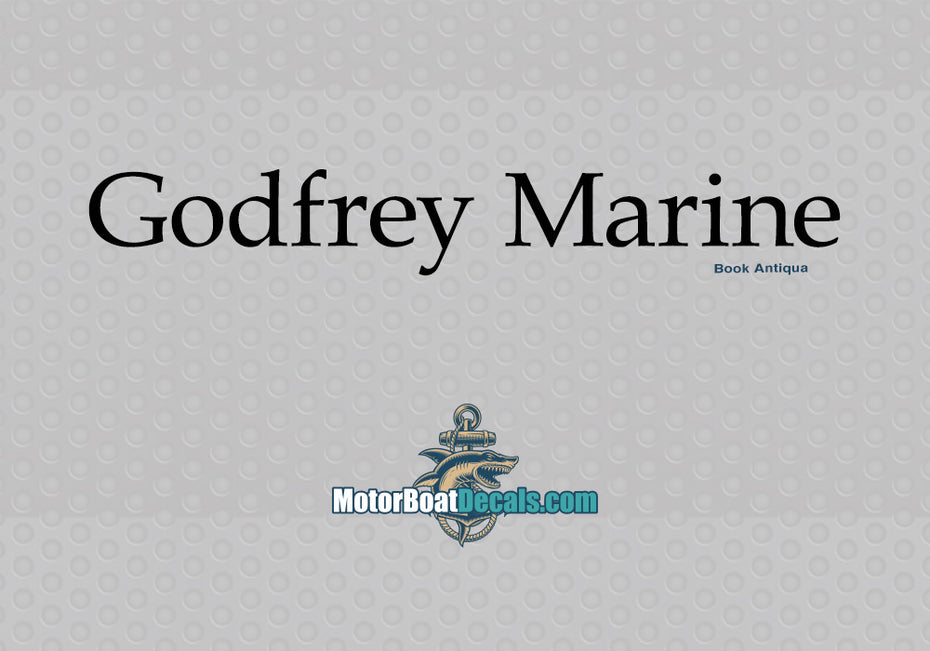 Godfrey Marine Manufacturer Style Decal