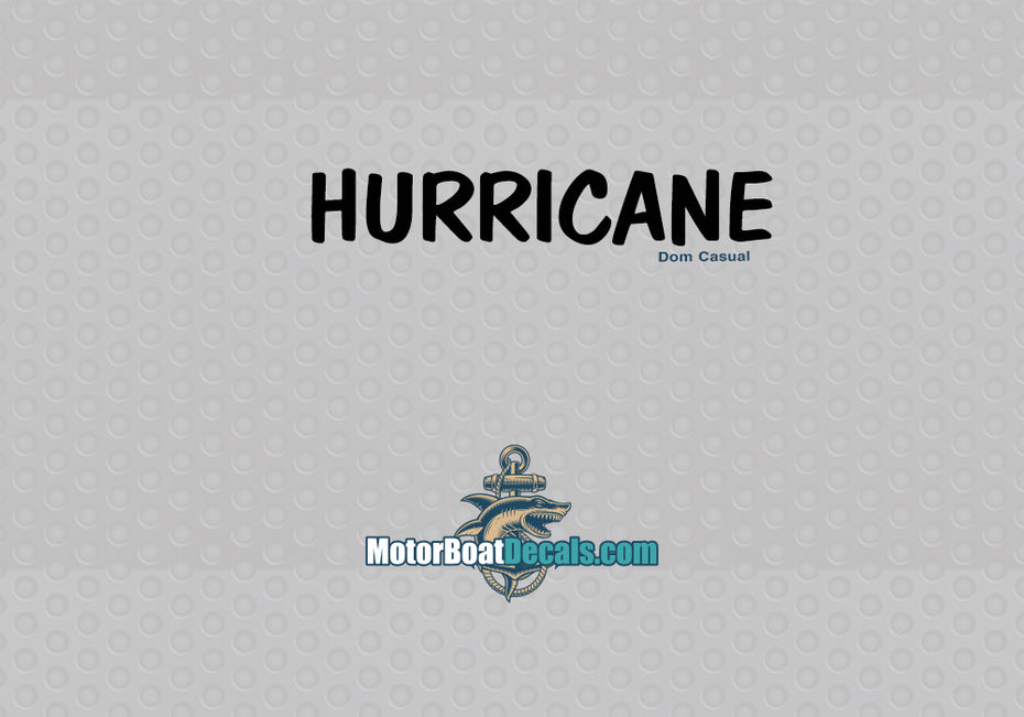 Hurricane Manufacturer Style Decal