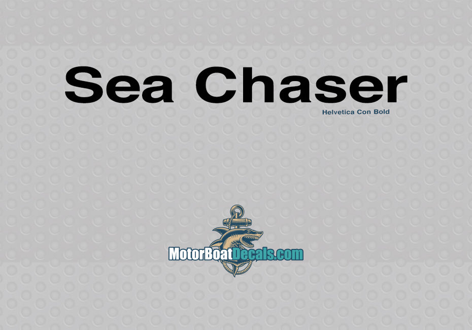 Sea Chaser Manufacturer Style Decal