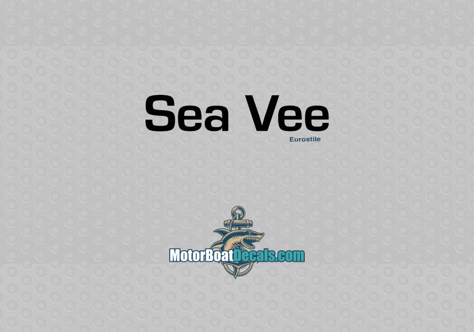 Sea Vee Manufacturer Style Decal