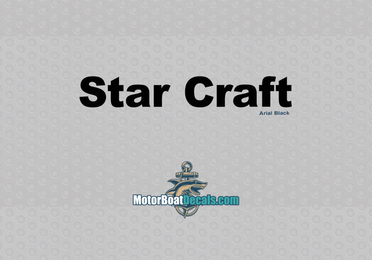 Star Craft Manufacturer Style Decal