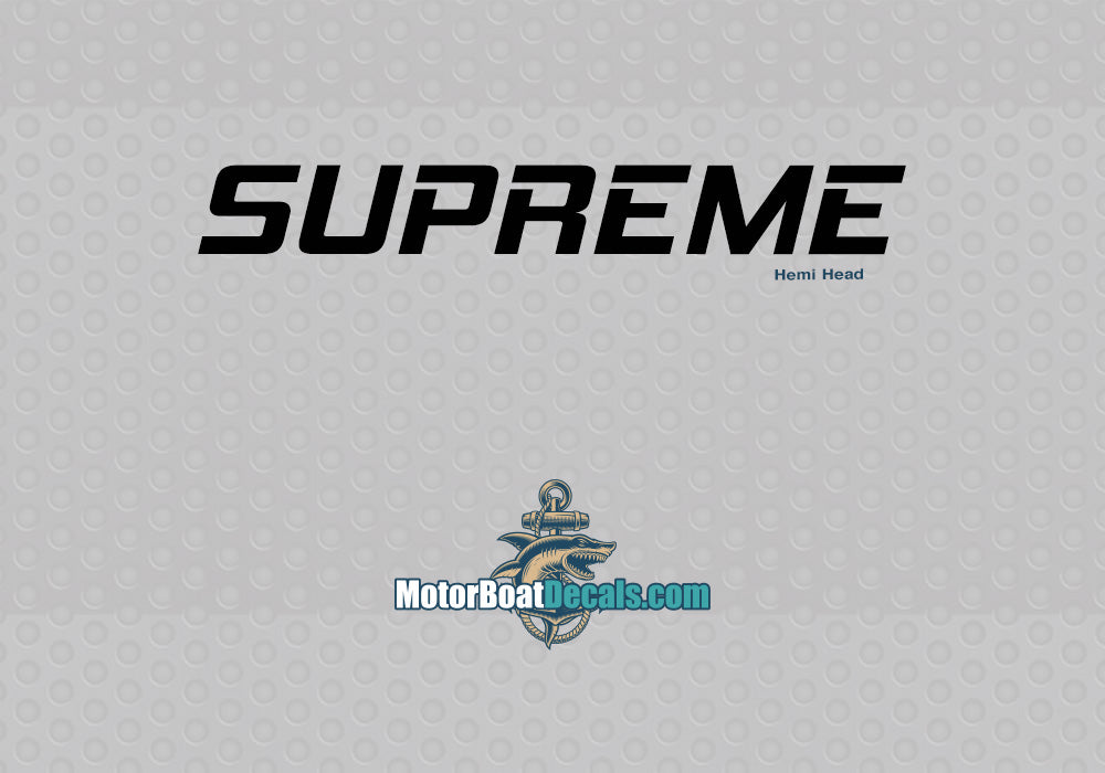 Supreme Manufacturer Style Decal