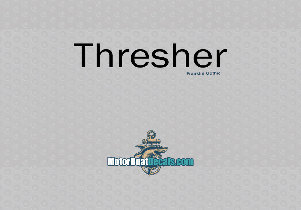 Thresher Manufacturer Style Decal